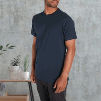 Crew Neck T-Shirt – Dark Blue