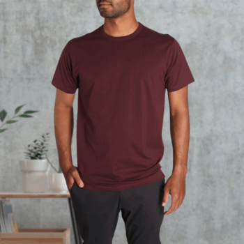 Crew Neck T-Shirt – Maroon